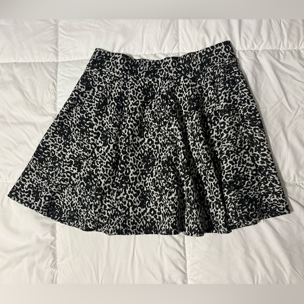 Midi Leopard Print Skirt